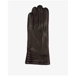 Перчатки ESTEGLA, демисезон/зима, натуральная кожа, утепленные, размер 7, коричневый