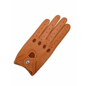Перчатки ESTEGLA, натуральная кожа, водительские, размер 8, коричневый