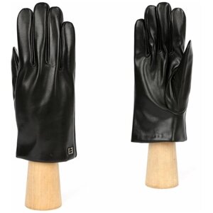 Перчатки FABRETTI, демисезон/зима, натуральная кожа, подкладка, утепленные, размер 9.5, черный