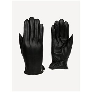 Перчатки FABRETTI, демисезон/зима, натуральная кожа, размер 9, черный