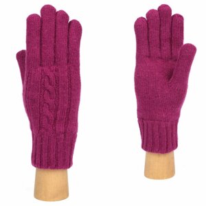 Перчатки FABRETTI, демисезон/зима, шерсть, подкладка, утепленные, размер 7, фиолетовый