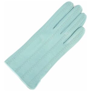 Перчатки Finnemax, демисезон/зима, натуральная кожа, размер 7, голубой