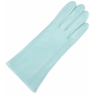 Перчатки Finnemax, демисезон/зима, натуральная кожа, утепленные, размер 7, голубой