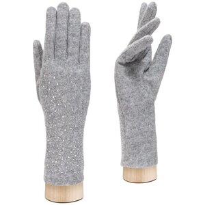 Перчатки LABBRA, шерсть, подкладка, размер 7(S), серый
