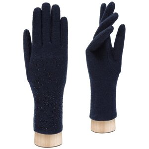 Перчатки LABBRA, шерсть, подкладка, размер 7(S), синий