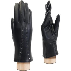 Перчатки LABBRA зимние, натуральная кожа, подкладка, размер 7, черный