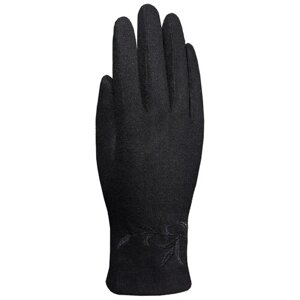 Перчатки malgrado, демисезон/зима, шерсть, размер 6.5, черный