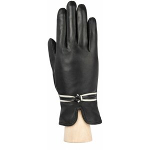 Перчатки Montego, натуральная кожа, размер 7.5, черный