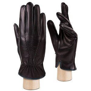 Перчатки мужские кожаные ELEGANZZA, размер 8.5(S), черный