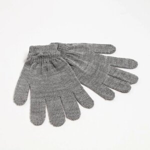 Перчатки , размер 18, серый