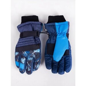 Перчатки Yo! зимние, размер 18, голубой, синий