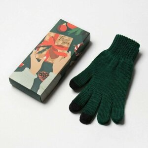 Перчатки зимние, размер 7, зеленый