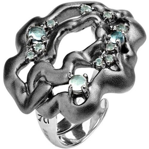Перстень Algenda серебро, 925 проба, топаз, размер 16.5