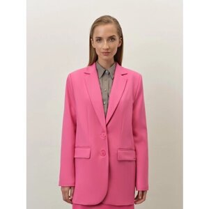 Пиджак ANNA PEKUN, оверсайз, размер S, фуксия, розовый