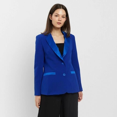 Пиджак Minaku, силуэт прямой, размер 42, синий