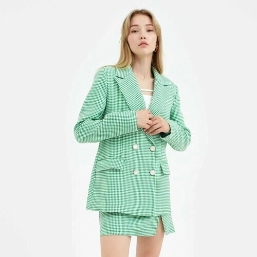 Пиджак MIST, размер 48, белый, зеленый