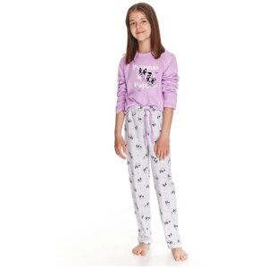 Пижама детская для девочки TARO Ida 2781-2782-02, кофта и брюки, сиреневый (Размер: 98)