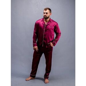 Пижама Малиновые сны, размер 50, бордовый