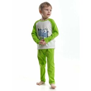 Пижама Mini Maxi, размер 98, зеленый