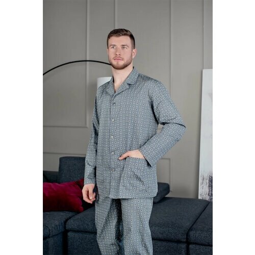 Пижама Pijama Story, размер 54, серый