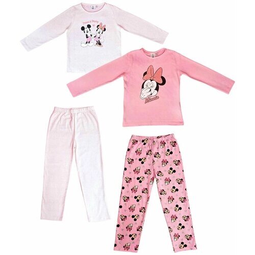Пижама , размер 116, розовый, бежевый
