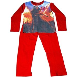 Пижама , размер 140, красный