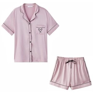 Пижама , размер 46, розовый