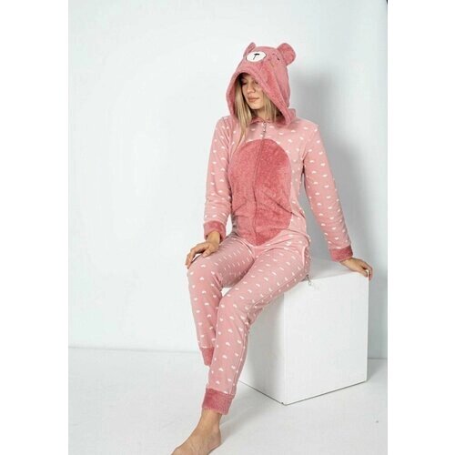 Пижама , размер XL, розовый