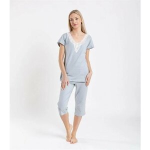 Пижама SERGE, размер 108, белый, серый