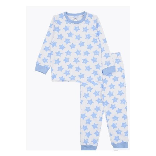 Пижама трикотажная для мальчика, комплект для дома, одежда для сна / Белый слон 5429 р. 86/92
