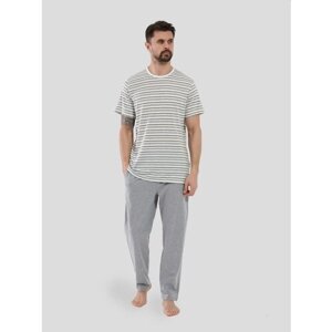 Пижама VITACCI, футболка, брюки, размер 46-48 (L), белый