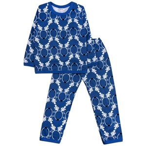 Пижама YOULALA детская для мальчиков, брюки, размер 92-98(56), синий