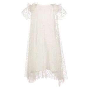 Платье Андерсен, хлопок, нарядное, размер 116, бежевый
