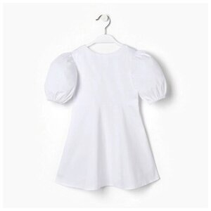 Платье для девочки MINAKU, цвет белый, рост 128 см