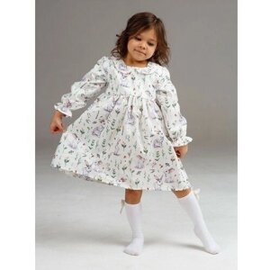Платье Mini Di, хлопок, нарядное, размер 86, белый