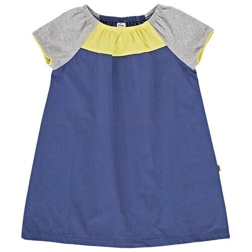 Платье Mini Maxi, размер 92, синий, желтый