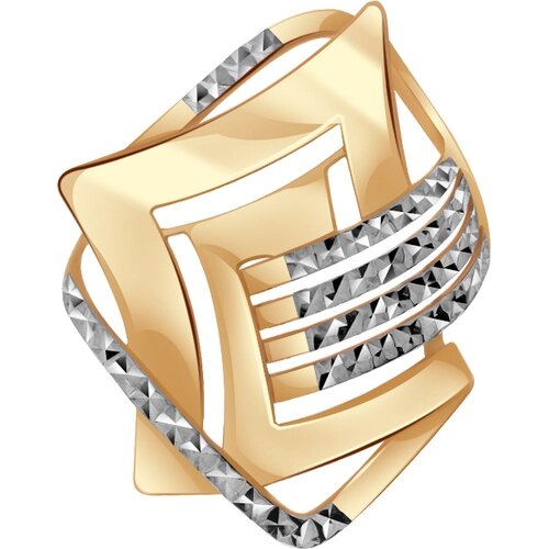 Подвеска Diamant online, золото, 585 проба, размер 3.2 см.