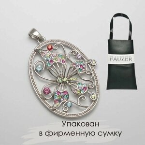 Подвеска, кристаллы Swarovski, Swarovski Zirconia, серебряный