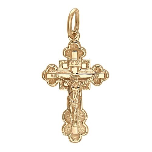 Православный крестик из золота с распятием