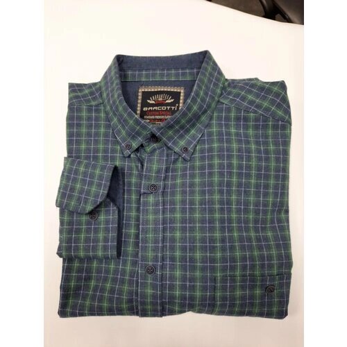 Рубашка BARCOTTI, размер 2XL (60), зеленый