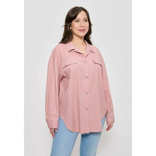 Рубашка Cleo, размер 58, розовый