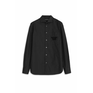Рубашка emporio armani, размер S, черный