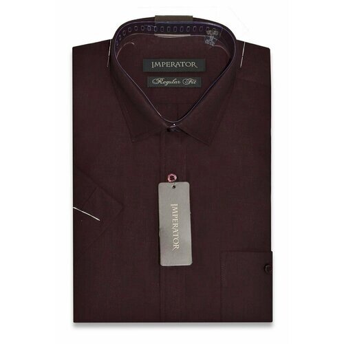 Рубашка Imperator, размер 37 ворот/176-182, бордовый