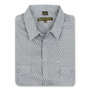 Рубашка Maestro, размер 48/M/170-178/41 ворот, серый