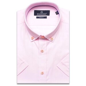 Рубашка POGGINO, размер XL (43-44 cm. розовый