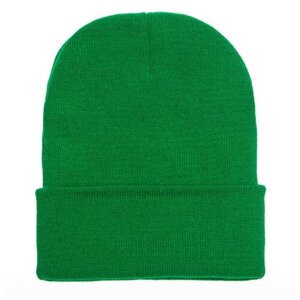 Шапка FLEXFIT, демисезон/зима, размер One Size, зеленый