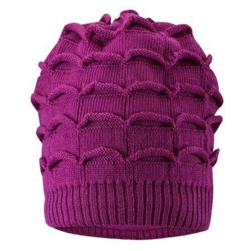 Шапка Reima, демисезон/зима, шерсть, подкладка, размер 56, фиолетовый