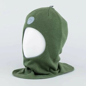 Шапка-шлем КОТОФЕЙ зимняя, зеленый