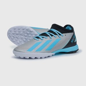 Шиповки adidas Adidas X Crazyfast Messi. 3 TF IE4074, размер 9 UK, голубой, серый