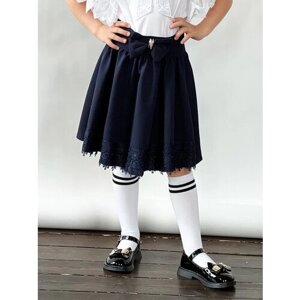 Школьная юбка Бушон, размер 140-146, синий